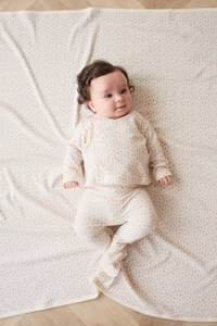 Organic Cotton Footed Pant - Posy Garden Pink