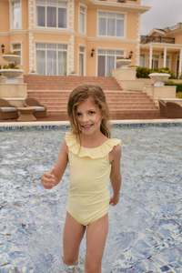 Swimwear: Emmeline Swimsuit - Camomile Stripe