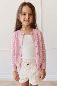 Magnolia Cardigan - Sweet Pink Marle