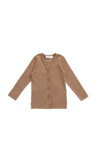 Knitwear Promo: Organic Cotton Modal Cardigan - Cavern Clay