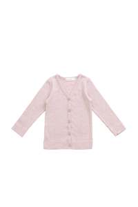 Organic Cotton Modal Cardigan - Chalk Marle