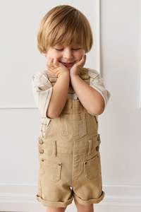 Overalls: Chase Short Overall - Rattan