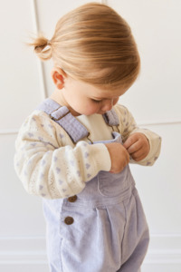 Blair Cord Overall - Lilac Dust