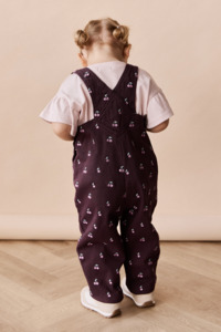 Blair Overall - Cherry Love Plum Embroidery
