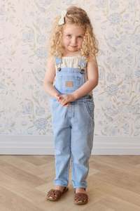 Overalls: Bonnie Overall - Washed Denim
