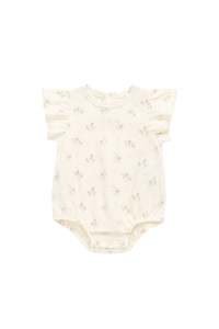 Organic Cotton Sage Onepiece - Thelma Parchment