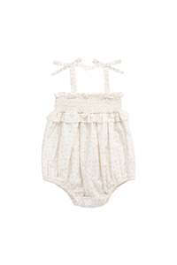Onepieces: Organic Cotton Cleo Playsuit - Aries Mauve
