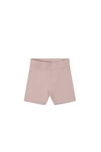 Skirts Shorts: Organic Cotton Bike Short - Powder Pink
