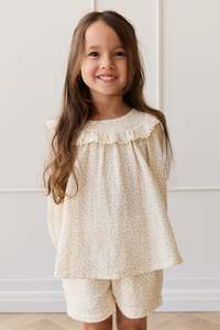 Organic Cotton Muslin Emelia Short - Pippa Pink