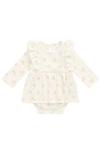 Organic Cotton Vivienne Playsuit - Thelma Parchment