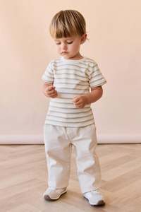 Sale: Pima Cotton Willem Tee - Sundrenched Stripe