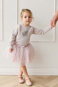 Lottie Skirt - Petite Heart Flocking