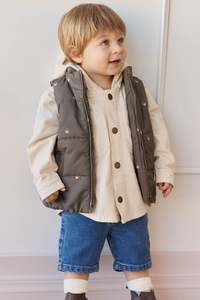 Baby Jackets Coats: Rudi Puffer Vest - Acorn Wolf