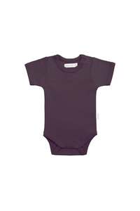Bodysuits: Organic Cotton Olsen Tee Bodysuit - Sugar Plum
