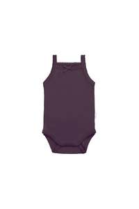 Organic Cotton Bridget Singlet Bodysuit - Sugar Plum