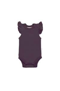 Organic Cotton Maddie Bodysuit - Sugar Plum
