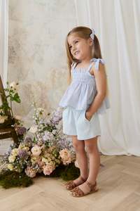 Tops: Organic Cotton Desiree Top - Petite Check