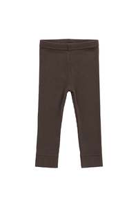 Organic Cotton Modal Legging - Dark Coffee