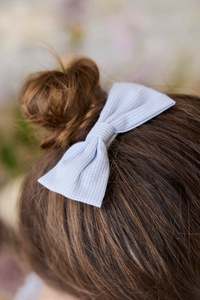 Hair Accessories: Organic Cotton Desiree Bow - Petite Check