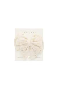 Organic Cotton Muslin Annalise Bow - Vintage Ditsy