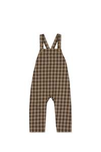 Organic Cotton Kingston Overall - Gingham Shitake