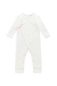 Organic Cotton Estelle Onepiece - Sweet Heart Pointelle Parchment