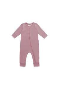 Organic Cotton Gracelyn Zip Onepiece - Lillium
