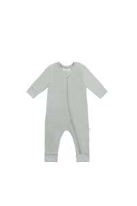 Organic Cotton Gracelyn Zip Onepiece - Lake