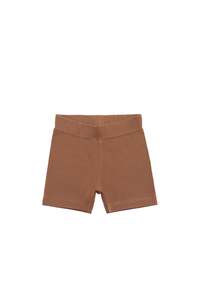Skirts Shorts: Organic Cotton Bike Short - Cinnamon