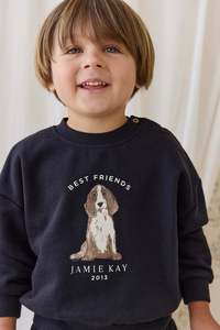 Sweatshirting: Organic Cotton Nash Sweatshirt-Eclipse Best Friends
