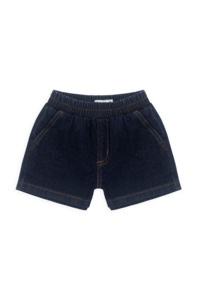 Reid Denim Short-Mid Indigo Denim