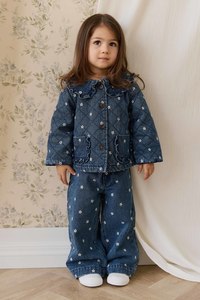 Denim Cord: Amandine Jacket-Josie Floral Denim