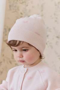 Kate Hat-Kate Heart Jacquard Cotton Candy