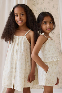 Organic Cotton Cosette Dress-Justine Parchment