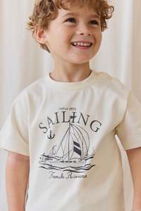 Organic Cotton Bjorn Tee-French Riviera Eclipse