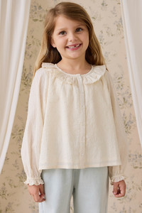 Organic Cotton Cecile Top-Parchment