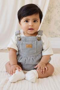 Playsuits And Rompers: Pax Playsuit-Sailor Stripe Eclipse / Cloud