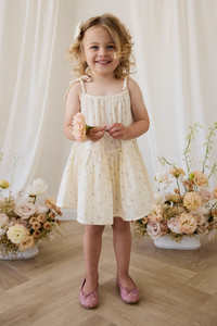 Organic Cotton Muslin Winnie Dress - Willow Rose