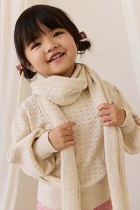Knitwear: Lindsay Scarf - Vanilla