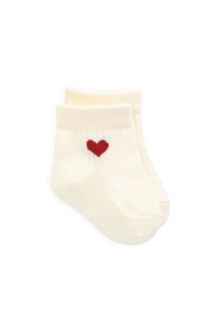 Socks Tights: Bellamy Sock - Bellamy Heart Urban Red