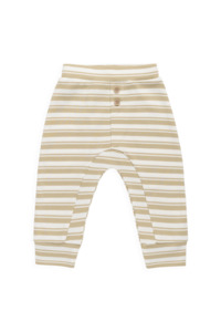 Pima Cotton Wesley Pant - Double Stripe Hay/Cloud