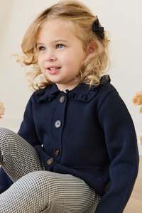 Organic Cotton Everyday Legging - Dash Gingham Navy
