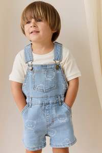 Hair Accessories: Fenix Short Overalls - Bowie Bear Denim