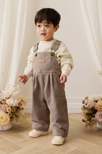 Overalls: Blair Overall - Mini Pinstripe Cassava / Iroko