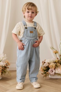 Overalls: Cecil Overall - Holiday Stripe