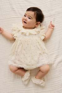 Organic Cotton Muslin Frannie Playsuit - Willow Rose