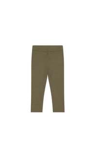 Organic Cotton Modal Everyday Legging - Fir Bark