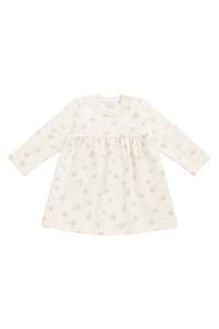 Baby Sweatshirting: Organic Cotton Charlotte Dress - Simone Egret