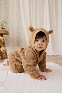 New: Bear Onepiece - Tawny Brown