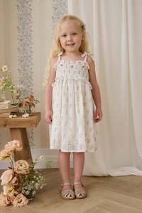 New: Organic Cotton Saylor Dress - Josepha Egret